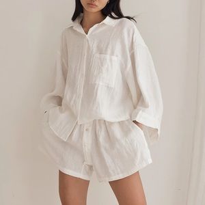 Deiji Studios 03 White Linen Set sz M/L